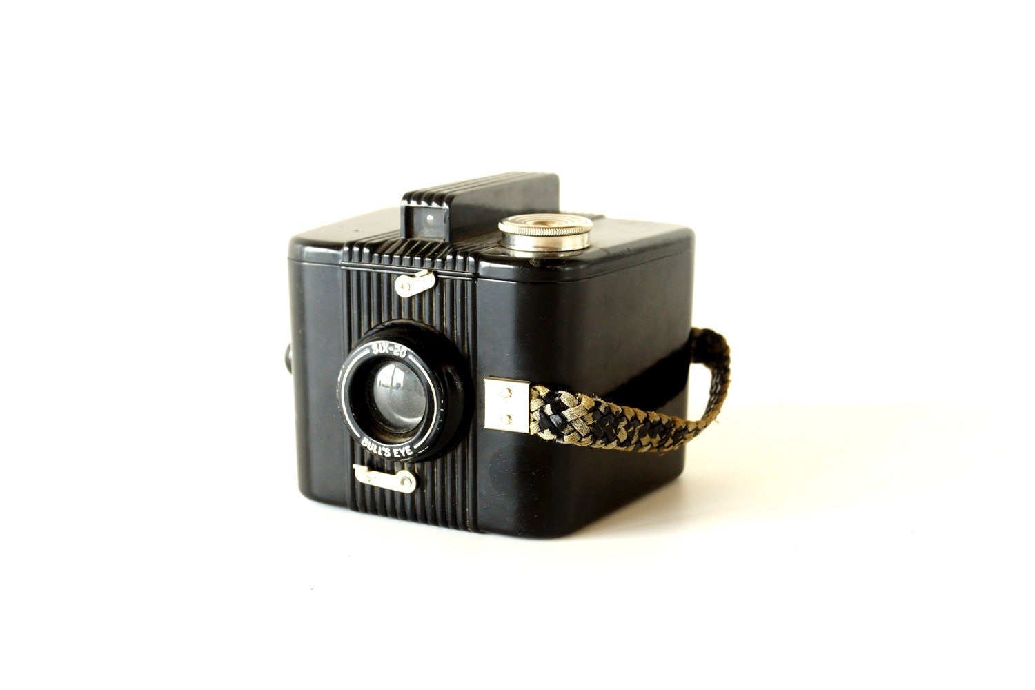 Vintage Kodak Six-20 Bull's Eye Brownie Camera (c.1938) - Art Deco Home Decor, Collectible