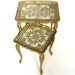 Vintage Italian Florentine Nesting Tables / Tray Tables in Gold Gilt (Set of 2)