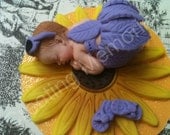 Fondant Baby on a Sunflower
