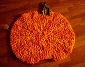 Pumpkin  Orange mixed solids 24" x 22"