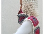 Granny Square Beauty. Hoodscarf. OOAK.