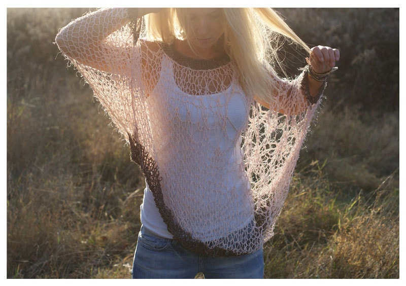 Fine Bat Sleeves Sweater.