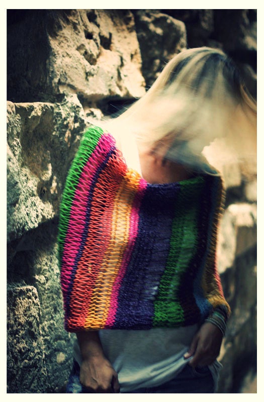 SALE. Multicolor Circle Shawl