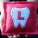 Monogrammed Felt Tooth Fairy Pillow