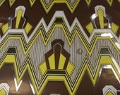 1970's Vintage Wallpaper Retro Modern Mylar Geometric