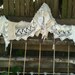 Custom texas Bride Shabby Crochet Shawl Shrug Vintage Laces Velvet Roses Tattered