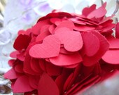 350 Piece Red Heart Confetti Hand Punched