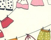 Lucy's Crab Shack by Sweetwater for Moda - Trunks and Tops in Cream - Fat Quarter