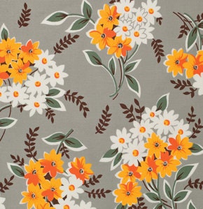 Flea Market Fancy Legacy Collection by Denyse Schmidt - Bouquet in Grey - Fat Quarter