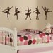 Ballerina Dancers Wall Decal Sticker Set of 5
