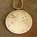 Aries Necklace, Zodiac Constellation Necklace, Hand Stamped Jewelry by E. Ria Designs