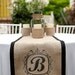 Custom Monogrammed Burlap Runners by  a southern bucket... Stunning and perfect for rustic elegant wedding or home decor.