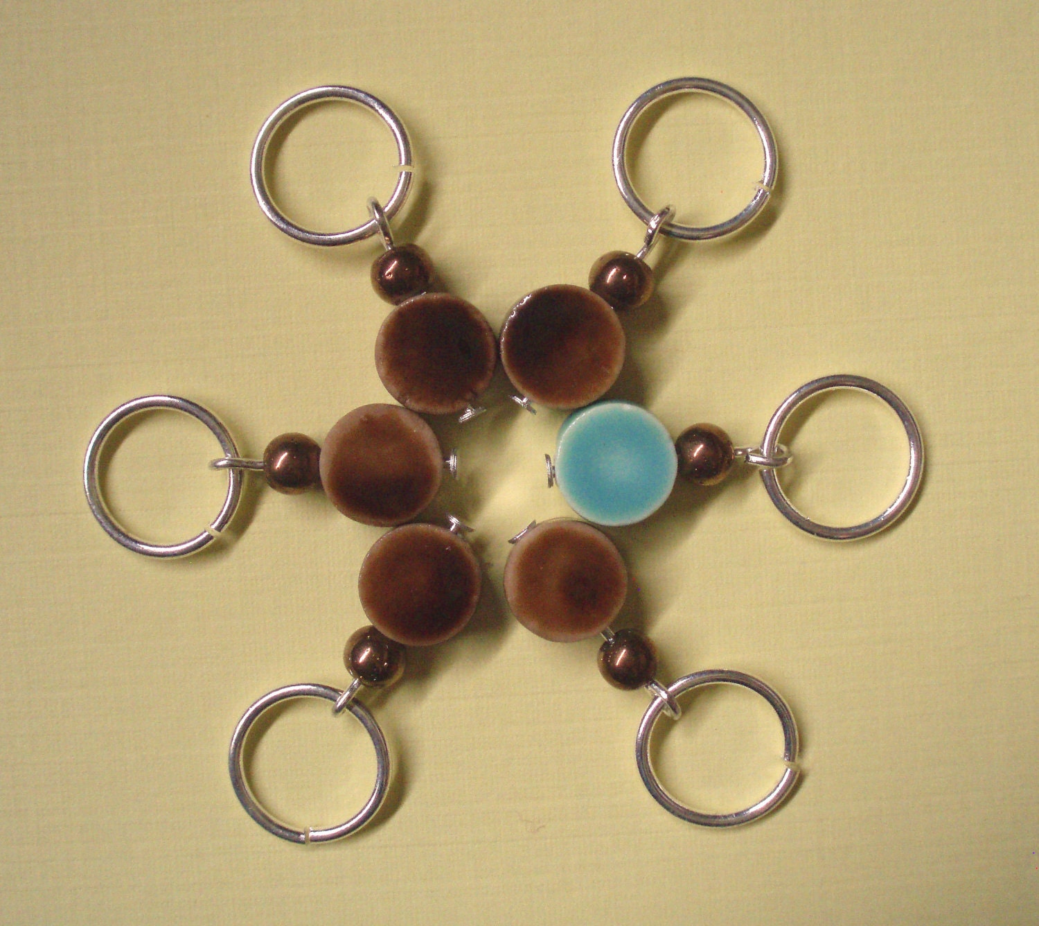 Puyallup - beaded stitch markers
