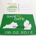 Save the Date Postcards Invitation Custom State Wedding Map Set of 48 Love Will Find A Way Series