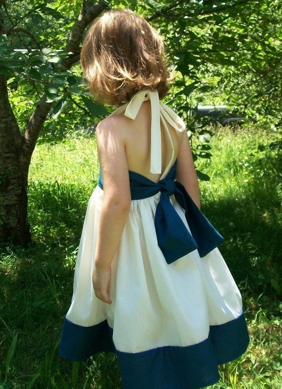 Handmade Flower Girl Dress the Colors of your Wedding Size 2t to Size 6