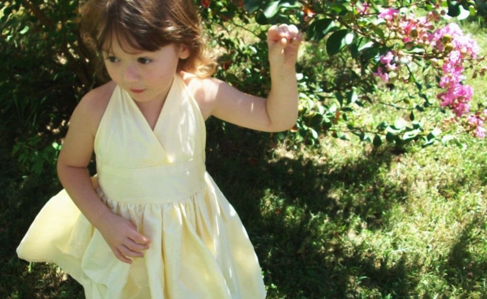 Custom Silk Twirly Flower Girl Dress 2t 3t 4t 5t and 6