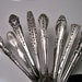 Vintage Charm - Silverware garden marker - SET of 8 - forks knives spoons - PERSONALIZE an ORDER - Hand Stamped