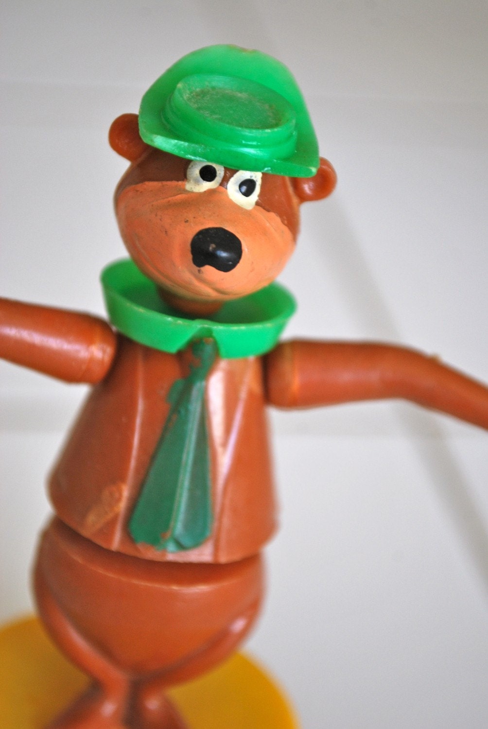 Vintage Push Puppet Yogi Bear 1980s Kohner