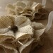 Burlap Magnetic Tie Backs Flowers