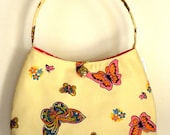 Vintage Fabric Hobo - Vintage Canvas Butterflies