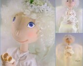 Cloth Doll Angel OOAK- made to order