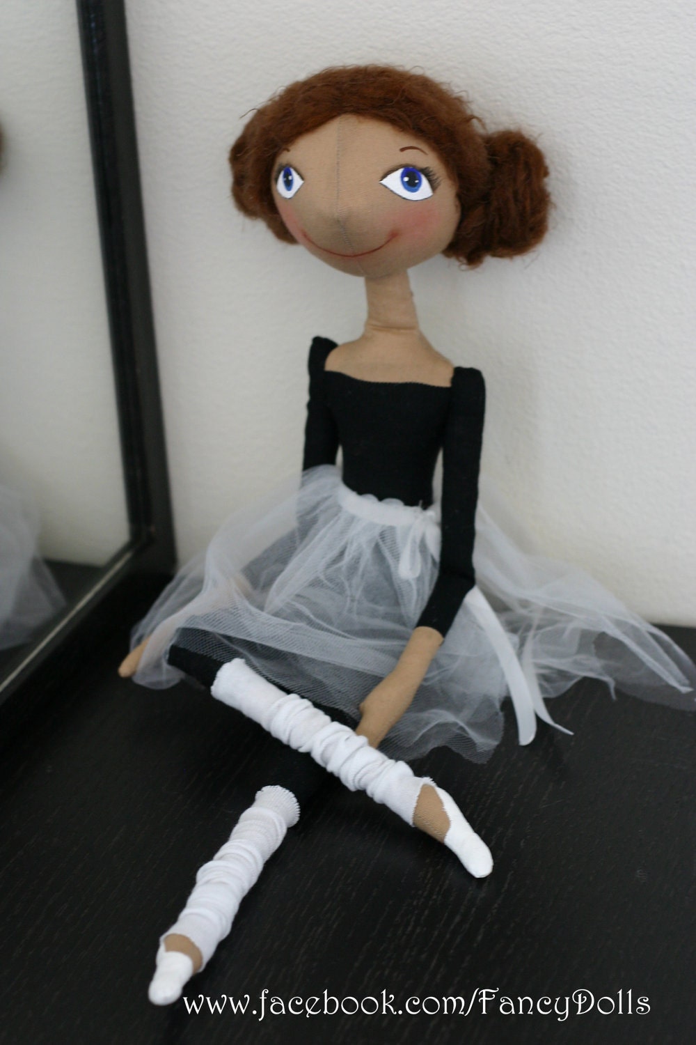 Cloth doll ballet dancer Little Ballerina for decor - made to order