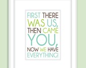 Children's Quote- Nursery Wall Art - Print Typography, Childrens room decor - 8x10