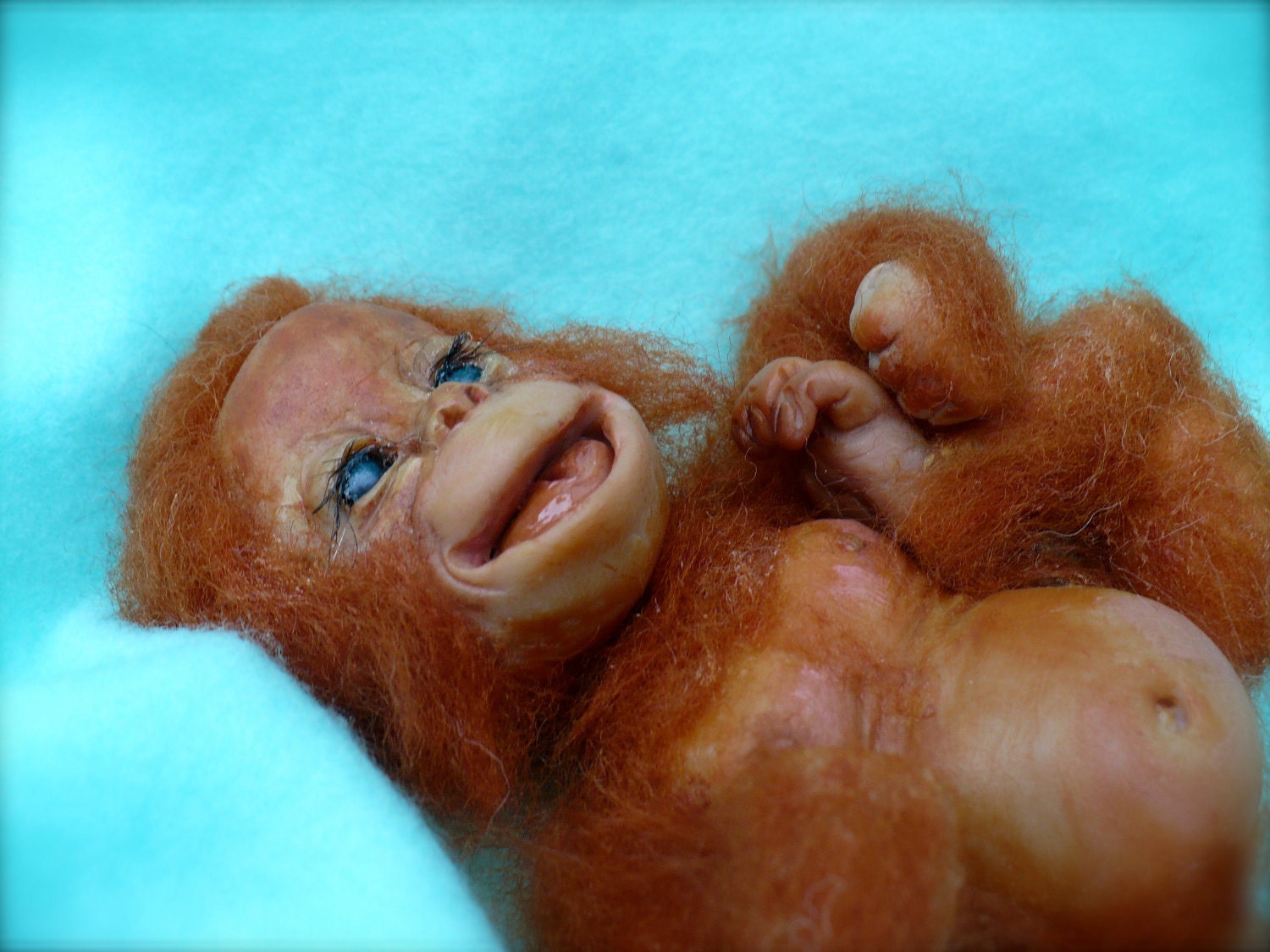 Chimp, Chimpanzee,Monkey, Ape, Orangutan OOAK,