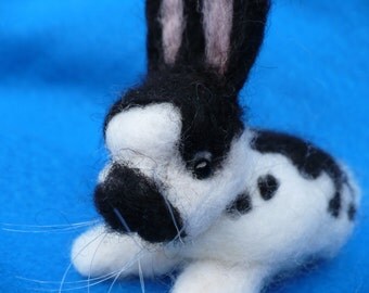 Baby, Bunny, Rabbit, Hare, OOAK, Needle Felted,
