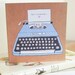 Just A Little Note - Typewriter Illustrated Note Card