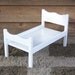 American Girl Doll Single White Bed