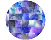 SKY geometric watercolor art print