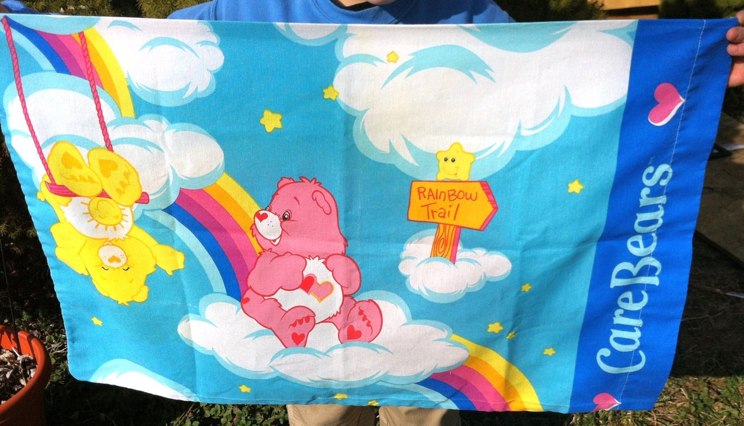 Vintage Carebears Pillow Case