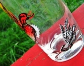 Glass Duck Cup Vintage Barware