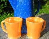 Fire-King Lusterware Mugs Vintage 60's