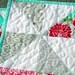 Modern Baby Girl Quilt - Vintage Modern Quilt - Baby Quilt in Red, Pink, Aqua, Green, and Grey - One of a Kind - Ready to Ship