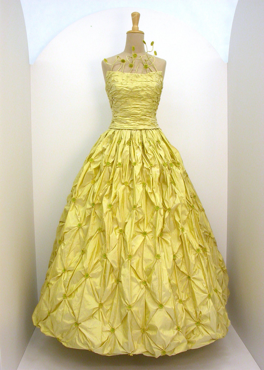 Evening dress  "daisy "  silk taffeta