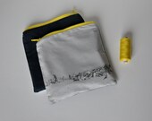 at the beach photograph zipper pouch