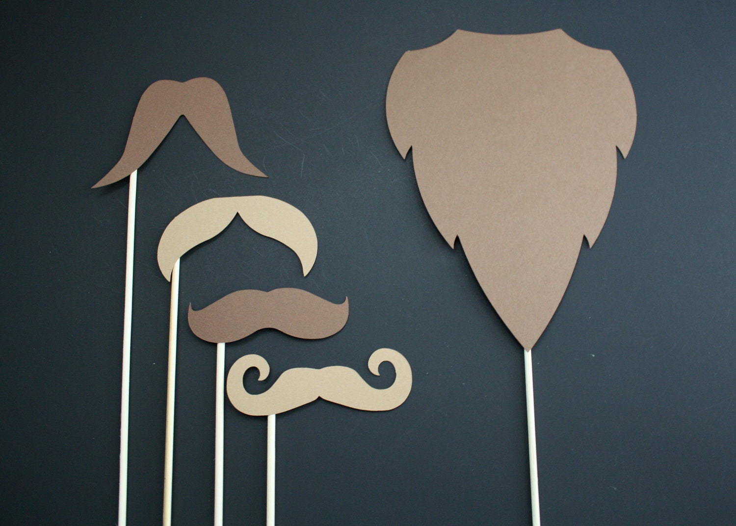 Party Props. Photo Booth Props. Wedding Photo Props. Photo Props. Props on a Stick - The Brown Bunch Pack