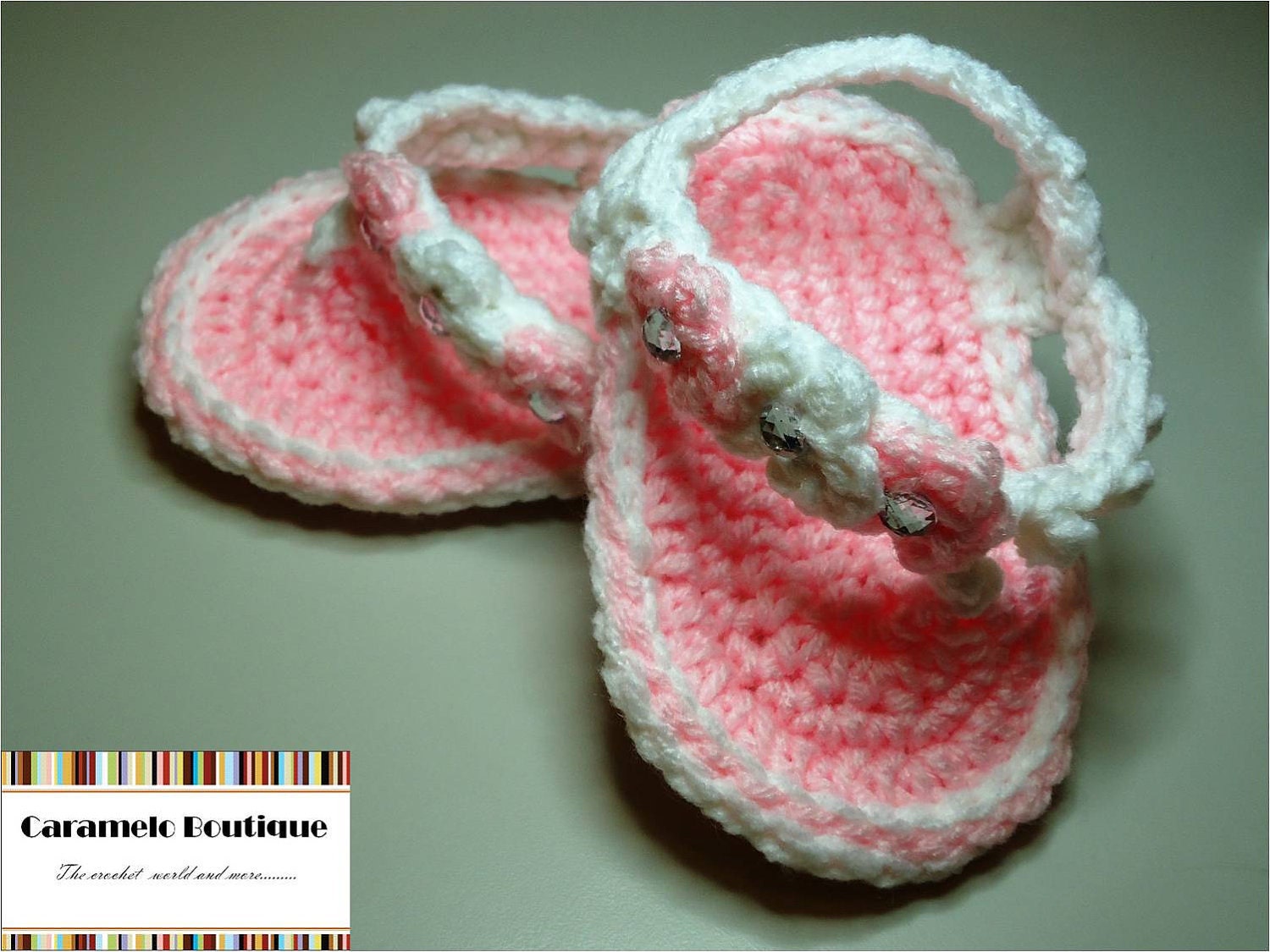 Crochet Baby Girl Sandals-Crochet Baby Girl Flip Flops-Baby Girl Shoes-Photography Prop