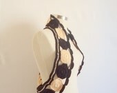 Shrug Bolero black and caramel  trend stole shawl gown winter  poncho cardigan capelet,big,size,xl crochet