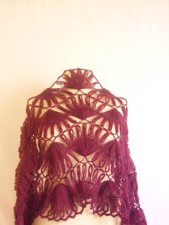 RESERVED for (darkhairedbeut) SHAWL, Shawl ,,stole ,,gift,collar,cowl,purple