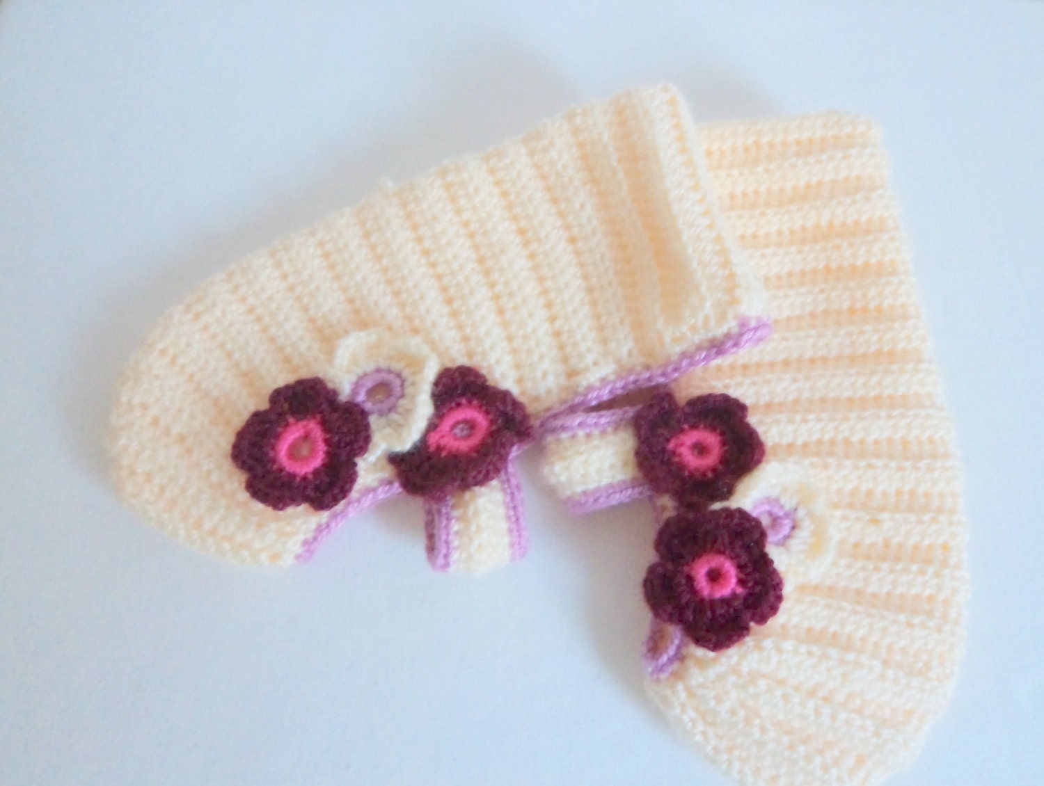 Womens House Slipper Crochet Cream Slipper Socks,Spring Fashion cream ivory turkish istanbul