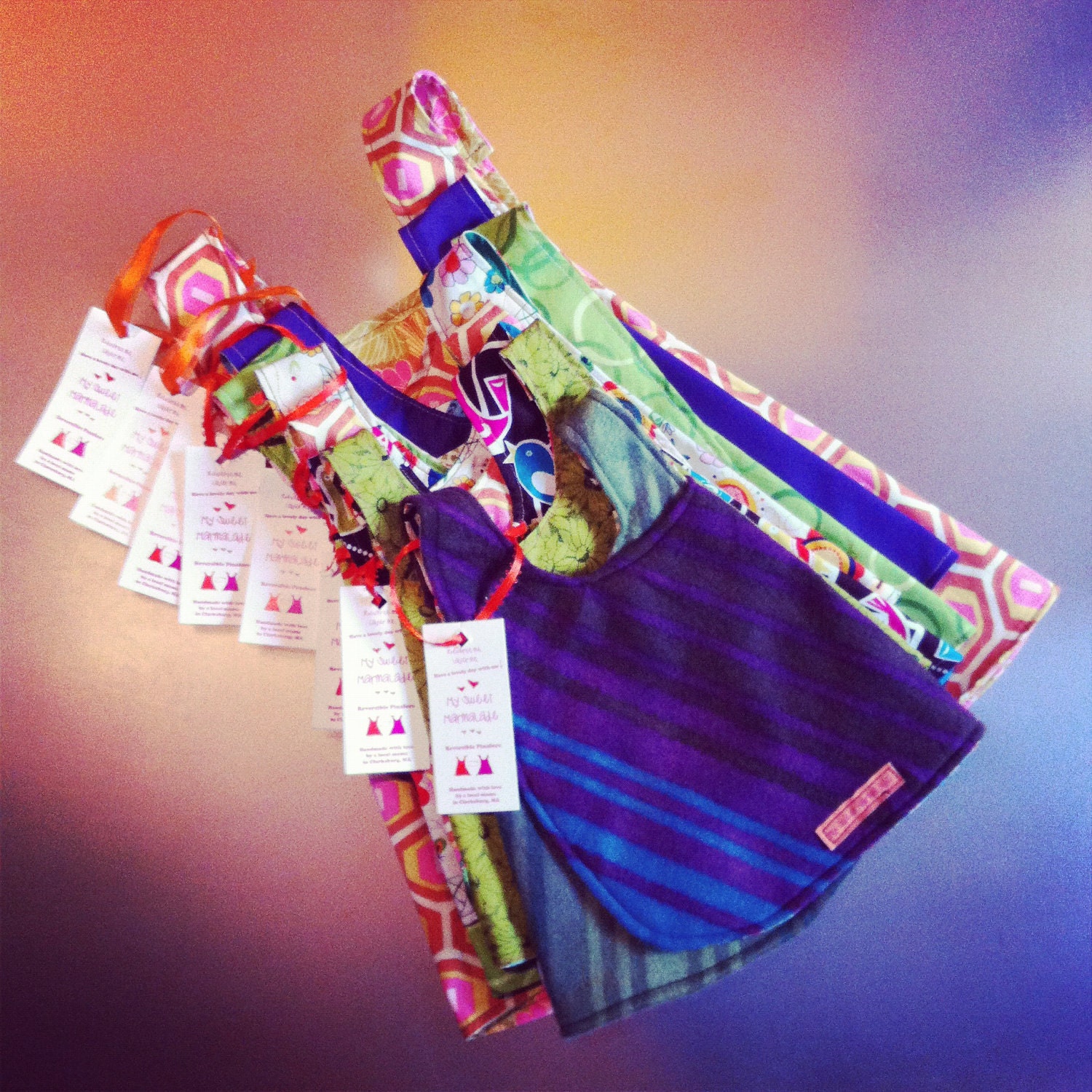 Custom Reversible Pocket/Applique Pinafore - Available in sizes 18 Months - 5T