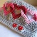 2 CROCHET PATTERNS - Be Mine Hat & Sweetheart Scarf - Instant PDF Downloads