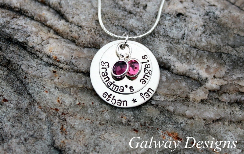 Grandma's Angels - Hand Stamped Necklace