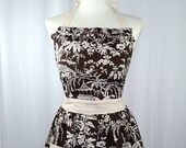 Japanese Garden Apron With  Ruffle