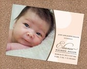 Custom Photo Birth Announcement - Eleanor