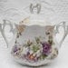 VINTAGE Rose Design Creamer And Sugar Set