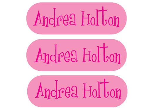100 Custom Iron on clothing labels - FREE U.S. SHIPPING